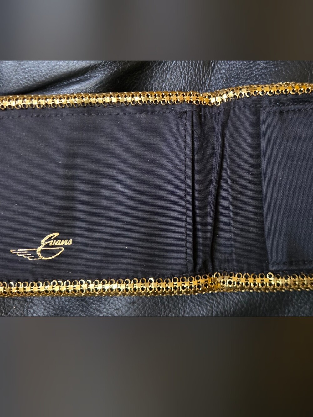 Evans Gold Mesh Metallic Women's Vintage Collectible Wallet 3×4 - Picture 3 of 7